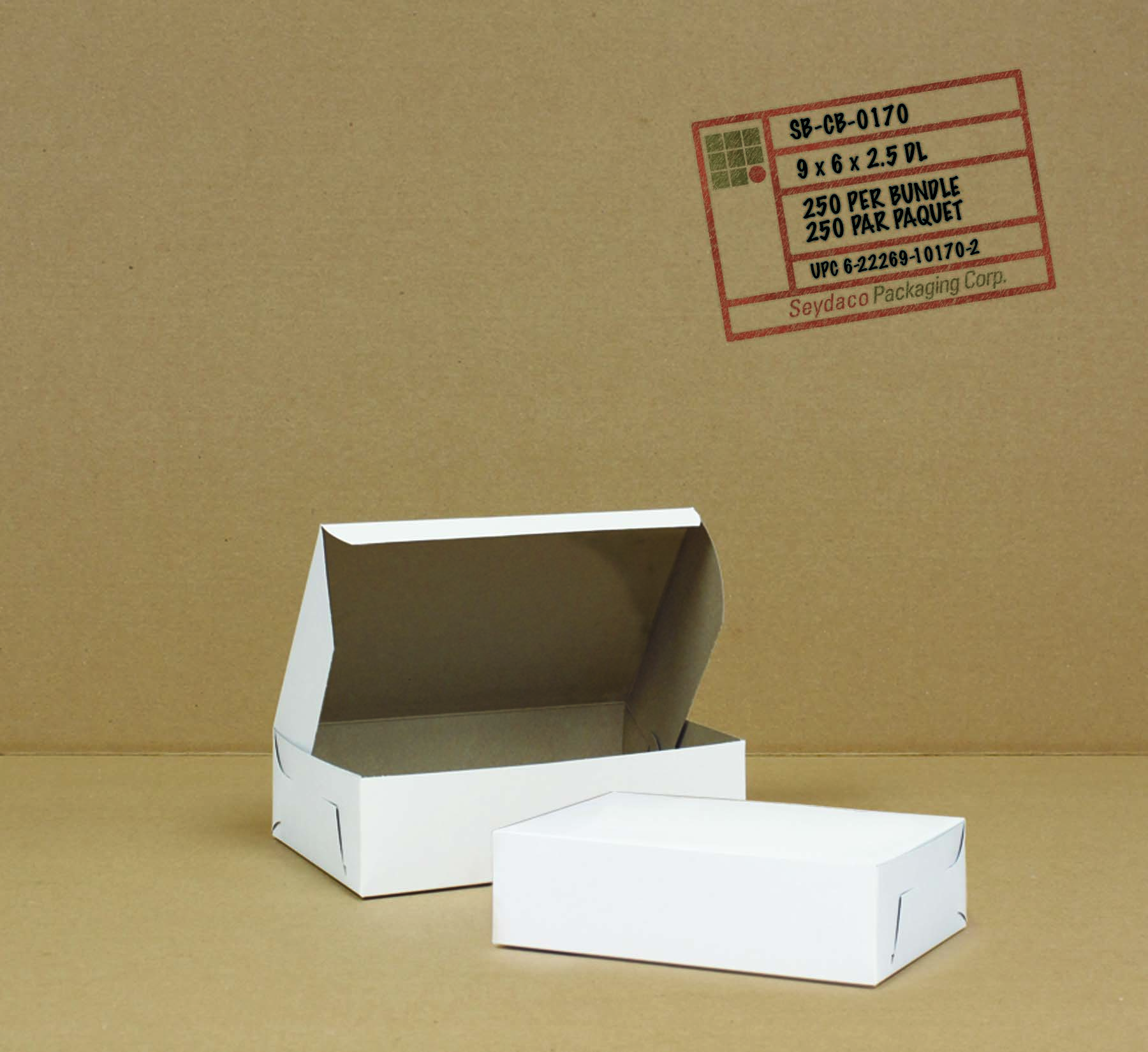 Box 9x6x2.5 250/Bundle