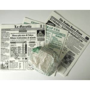 Basket Liner Newspaper Pattern 12x12 2000/Case