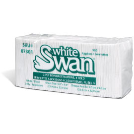 White Swan 2 Ply Cocktail  Napkin 3600/Case