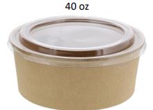 Compostable Eco Bowl Kraft  40oz 300/Case