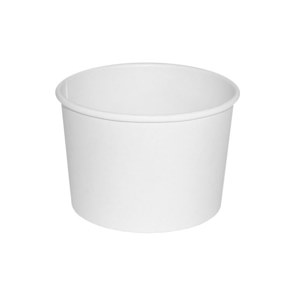 Pack n&#39;Eat Paper Soup Bowl 8oz  White 1000/cs 