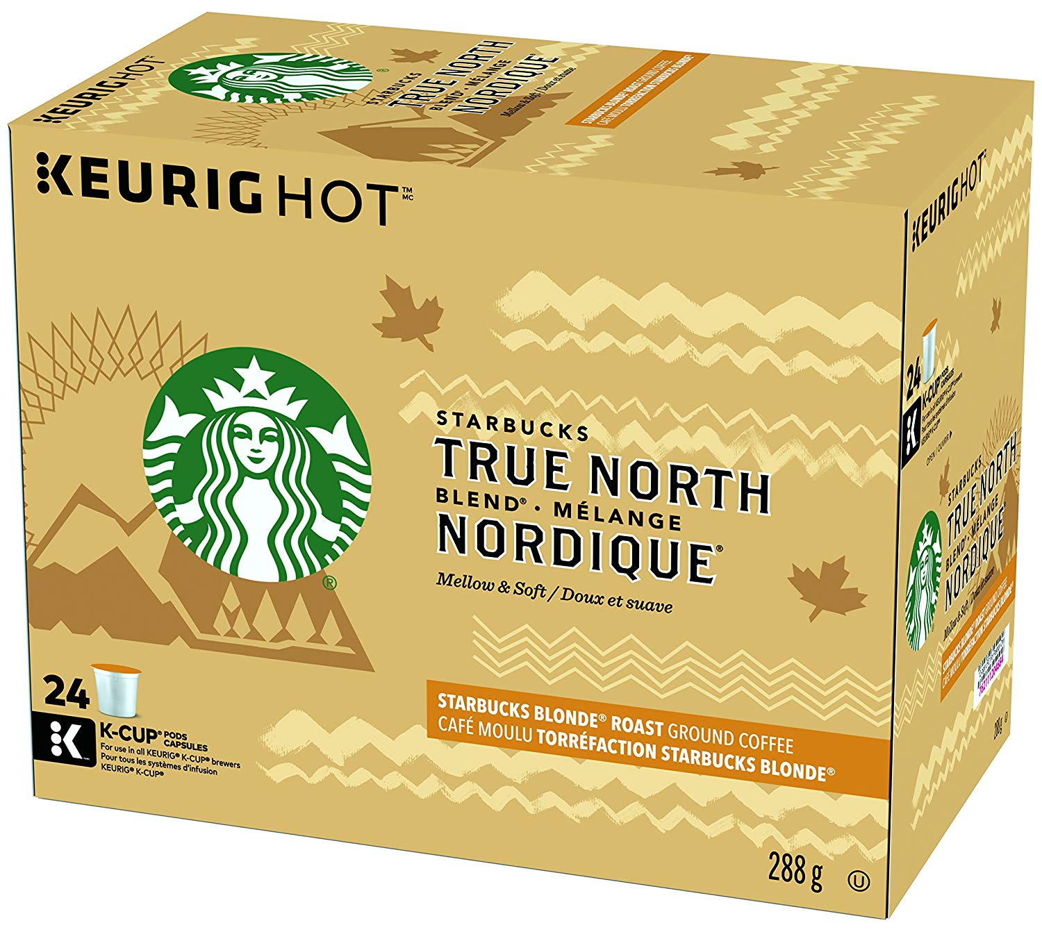 Starbucks K Cup True North 24/Box 