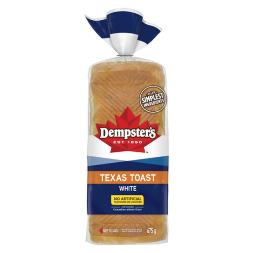 Dempsters Texas White sandwich  Bread 675G (10/flat)