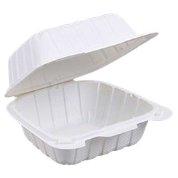 Victoria Bay Hinged Snap  Clamshell 6&quot;&quot; White 300/cs