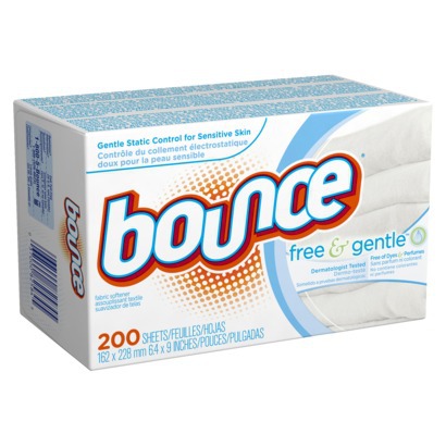 Bounce Unscented Fabric Softener Sheets 120/Box 