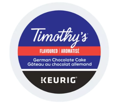 Timothy&#39;s German Chocolate
Cake Kcup 24/Box