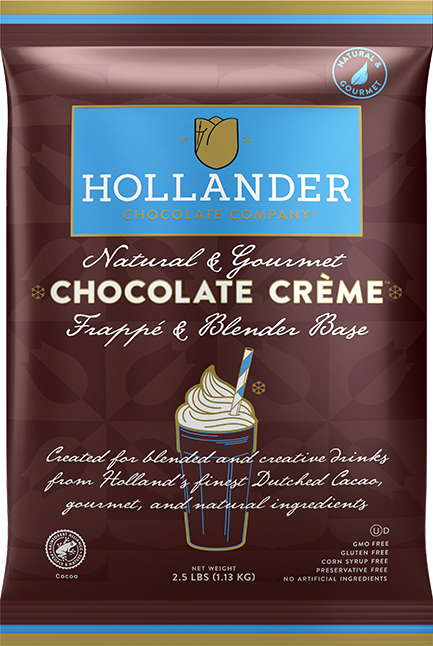 Hollander Dutched Chocolate  Creme Frappe/Blender Base 