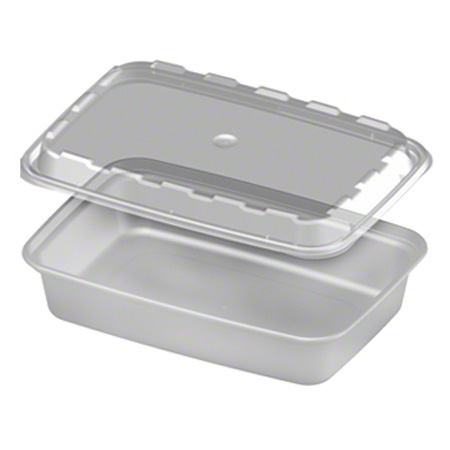 CUBE 38oz Rectangle Container  White Combo 150/cs 