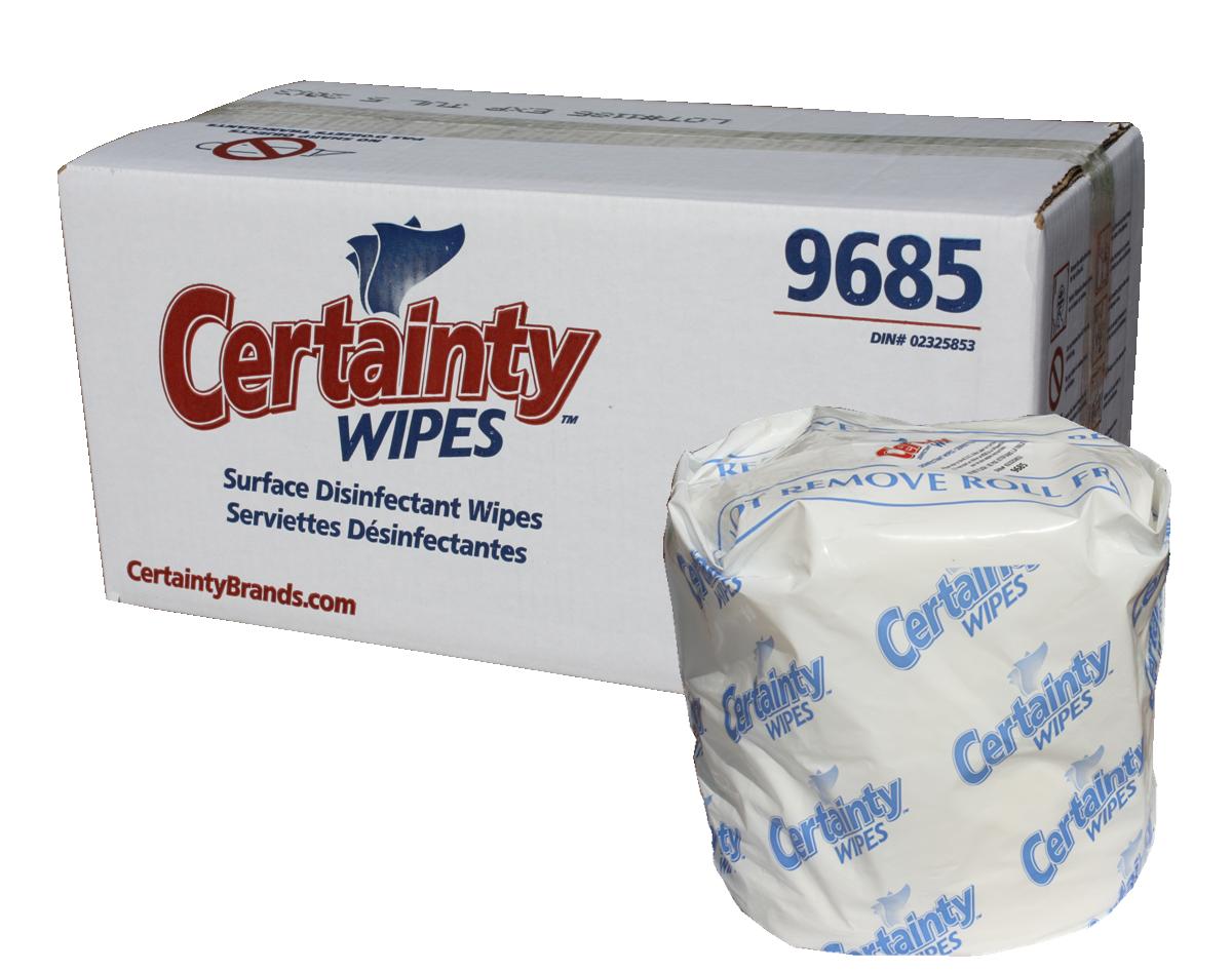 Certainty Disinfectant Wipes 2 Rolls/800 Wipes