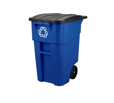Rubbermaid 50Gal Blue  Recycling Roll-Out Container