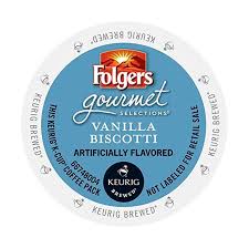Folgers Vanilla Biscotti Coffee K Cup 24/Box