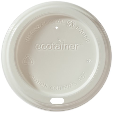 Ecotainer Lid White Dome 1200/Case