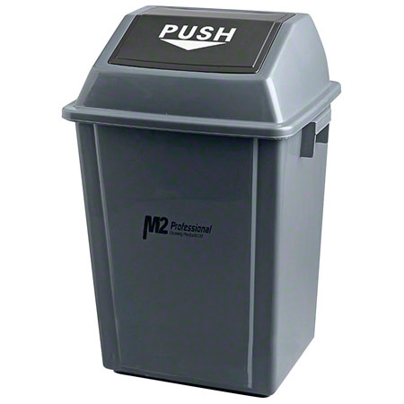 Waste Container/Lid Combo 25L Square Grey 