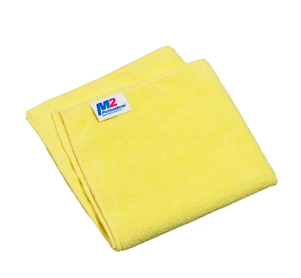 Microfiber Yellow  Cloth  12x12 12/pkg