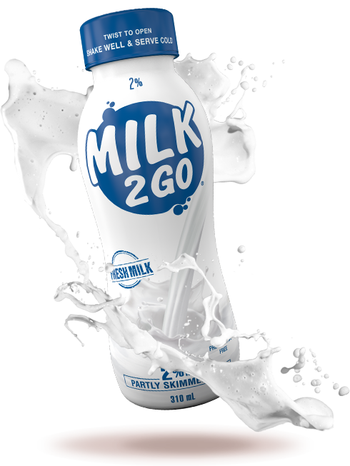 Milk 2 Go 2% Shelf Stable  White Milk 24x200ml