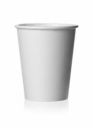 Plain White Hot Cup 8oz Single Wall 1000/Case