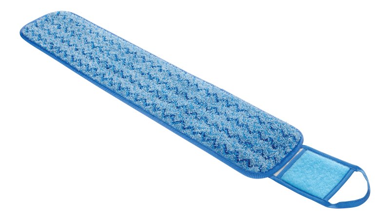 Quick Connect Microfiber Q425 24&quot; Wet Pad Blue (with Scrub