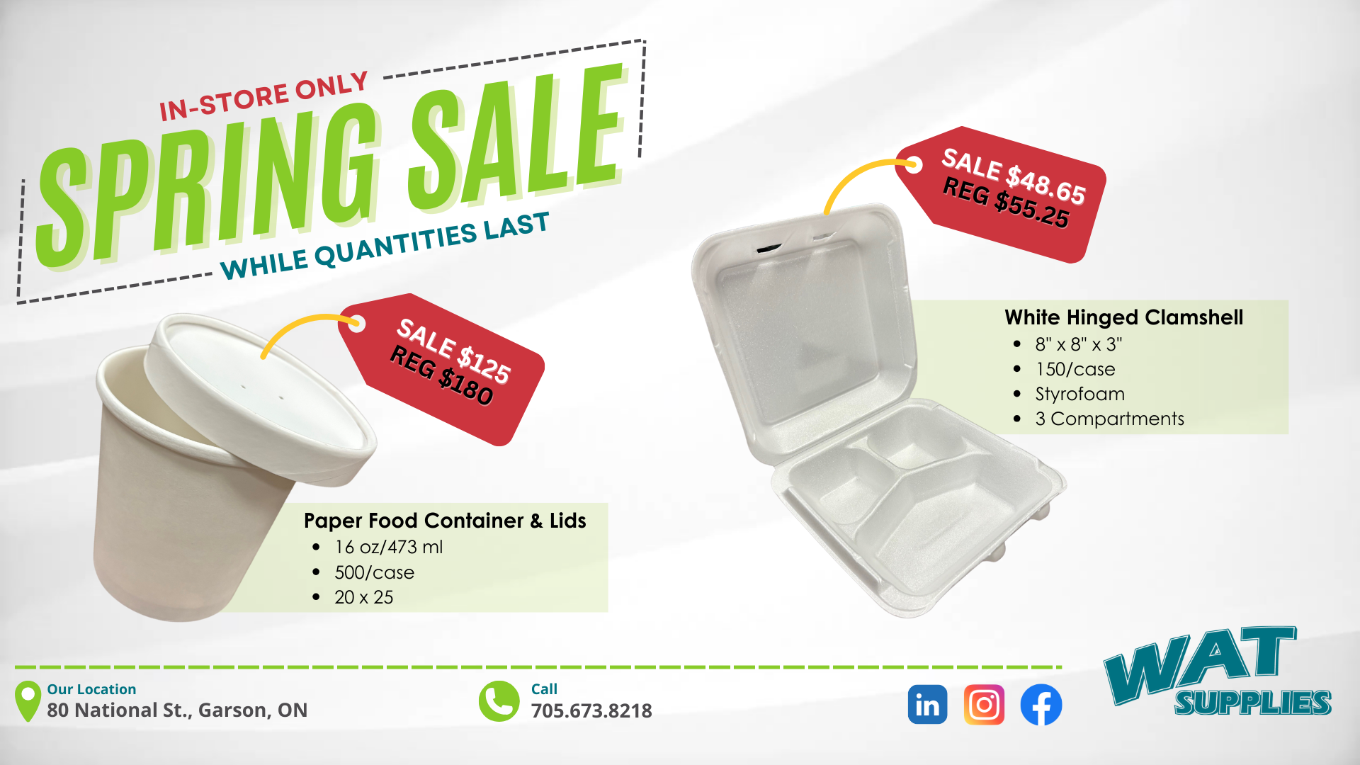 Spring Sale - Containers