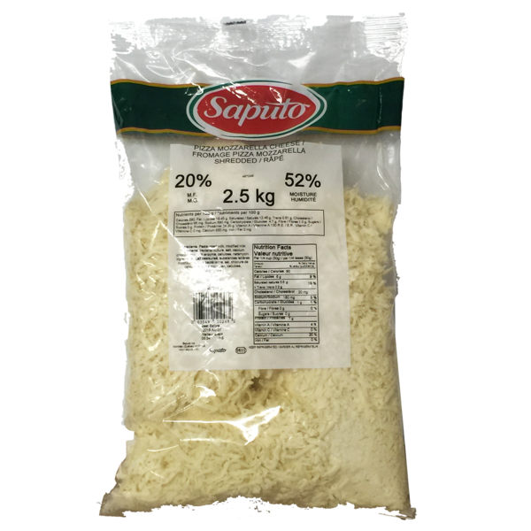 Saputo Stella Mozzarella Shredded 20% 4x2.5kg