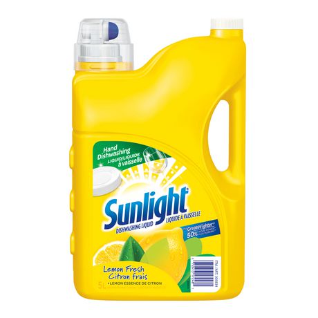 Sunlight 4.2L Lemon Dish Soap with Dispensing Button
