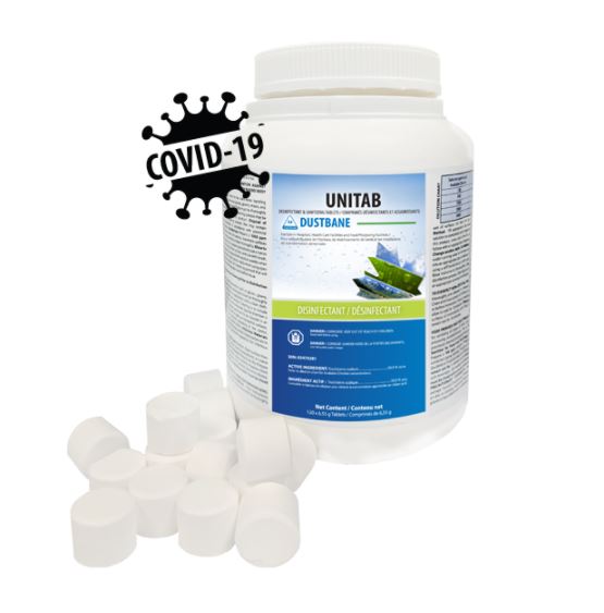 UniTab Disinfectant/Sanitizer  Tablets 120/tub 6.55g Chlorine 
