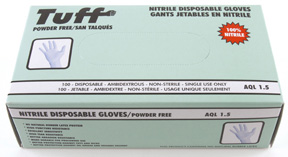 Glove Nitrile Medium PowderFree Blue 100/Box