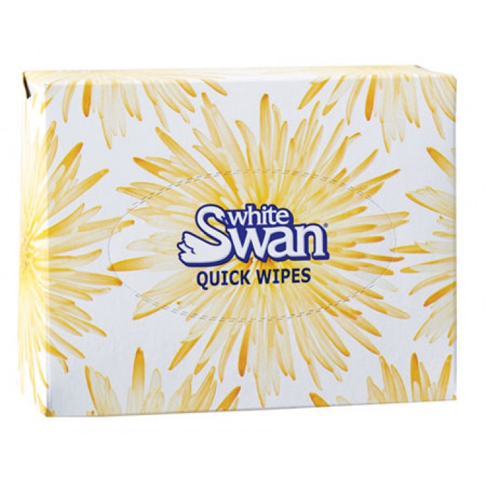 White Swan Quick Wipes Facial  Tissue 80Sheets 135/cs