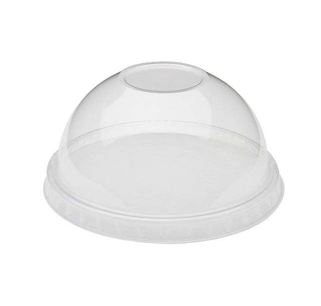 Lid Clear &quot;A&quot; Dome with Small Hole 900/Case 