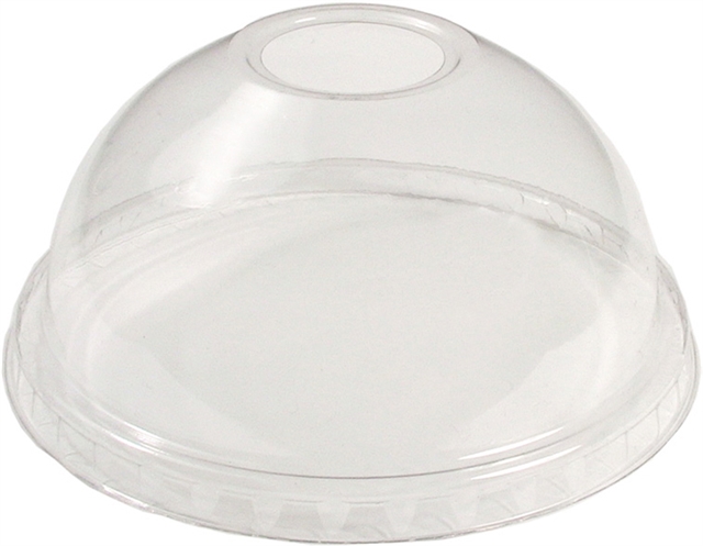 Lid Clear &quot;B&quot; Dome with Small Hole 900/Case 
