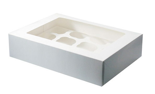 Cake White Box w/Window  14x10x4 100/Bundle