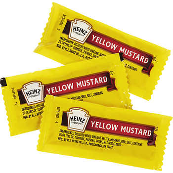 Heinz Mustard Portions 6ml x 500