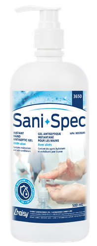 Sani-Spec 70% Alcohol Hand  Sanitizer 500ml 12/Case