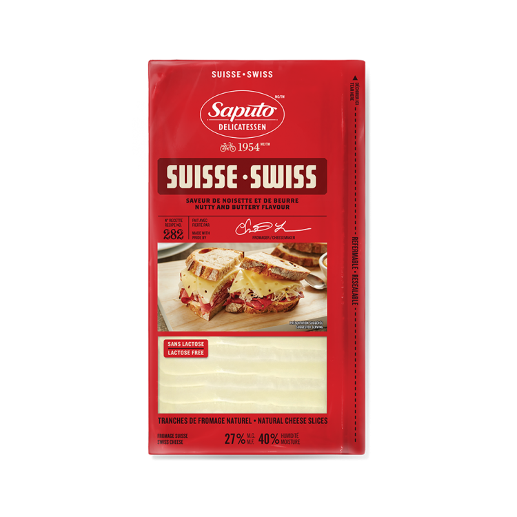 Saputo Swiss Sliced Ribbon Cheese 2x2kg