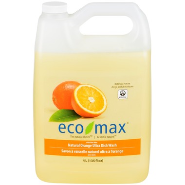 Eco Max Ultra Dishwash Liquid  Natural Orange 4L
